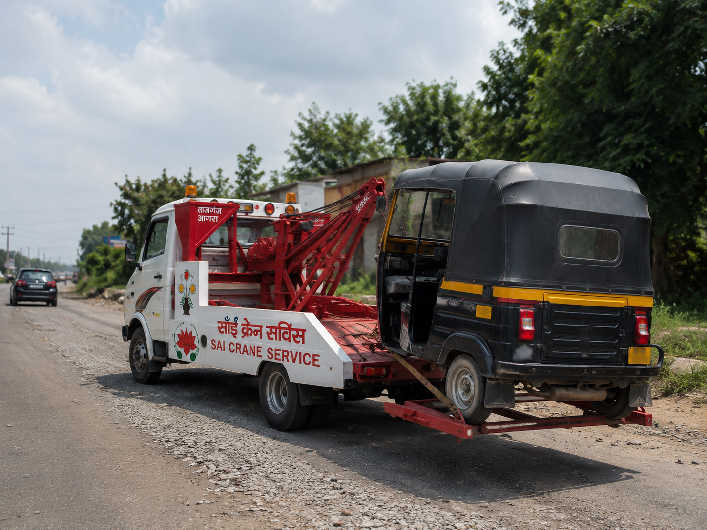 Sai Crane Service Agra - towing and crane work